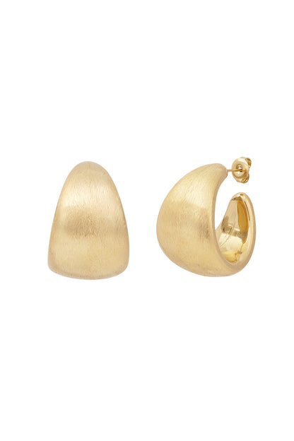Elegant Statement Hoop Earrings in Silver & Gold
