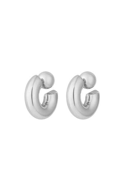 Stylish All-Fit 304S Steel Hoop Earrings