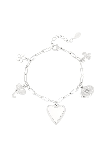 Elegant Charm Bracelets in Silver & Gold