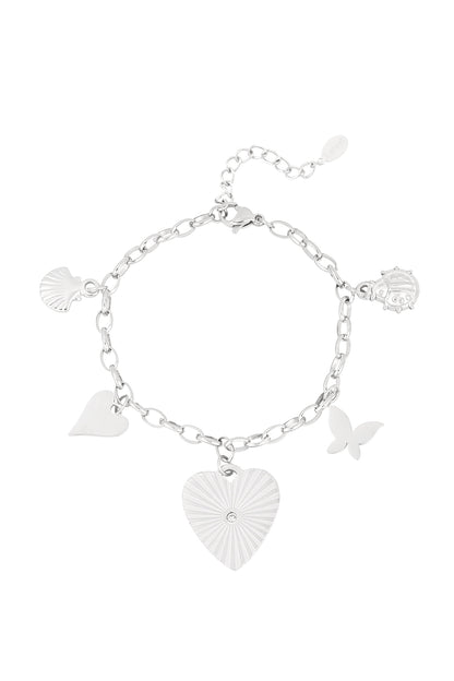 Elegant Charm Bracelets in Silver & Gold