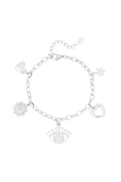 Elegant Silver & Gold Charm Bracelets for Women