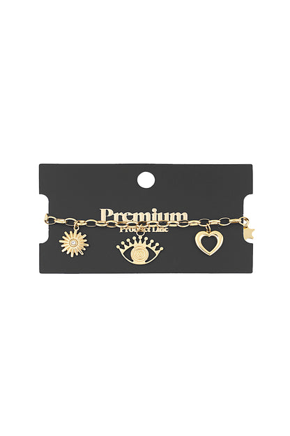 Elegant Silver & Gold Charm Bracelets for Women
