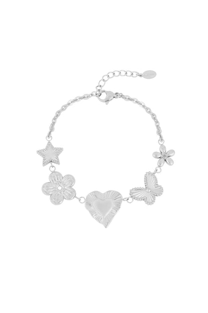 Elegant Silver & Gold Charm Bracelets for Women