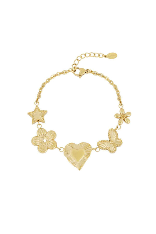 Elegant Silver & Gold Charm Bracelets for Women