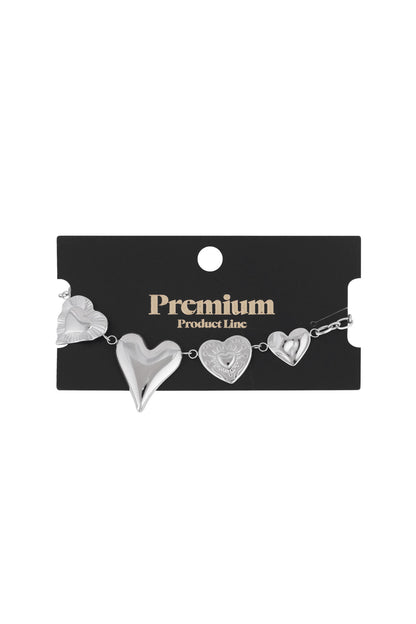Elegant 304 Stainless Steel Charm Bracelet - Silver & Gold