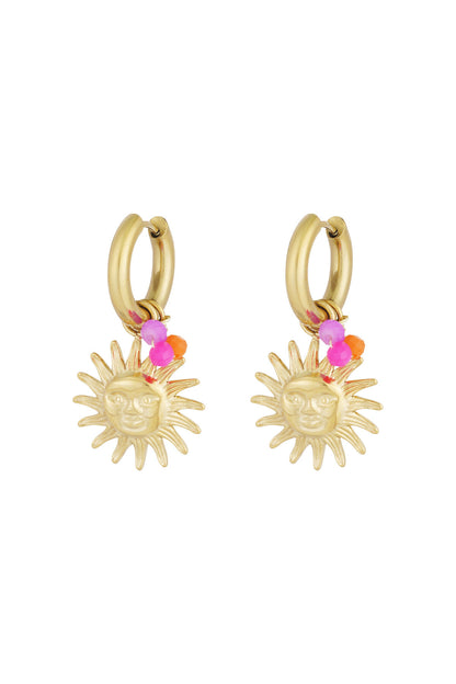 Elegant Gold & Coffee Brown Drop Earrings for All Occasions