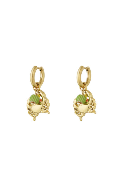 Elegant 14K Gold Plated Oceanic Drop Earrings