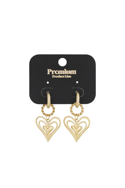 Elegant Statement Drop Earrings in Silver & Gold