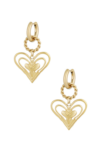 Elegant Statement Drop Earrings in Silver & Gold