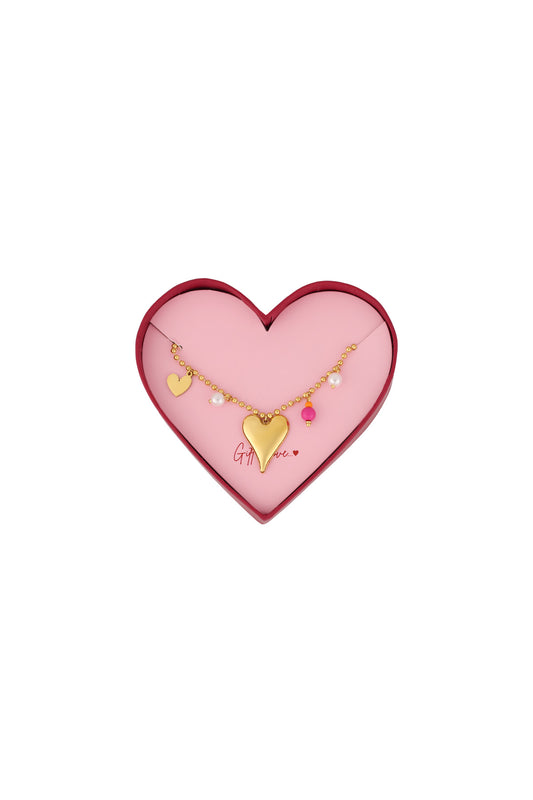 Elegant Gold-Toned Charm Bracelet for Stylish Statements