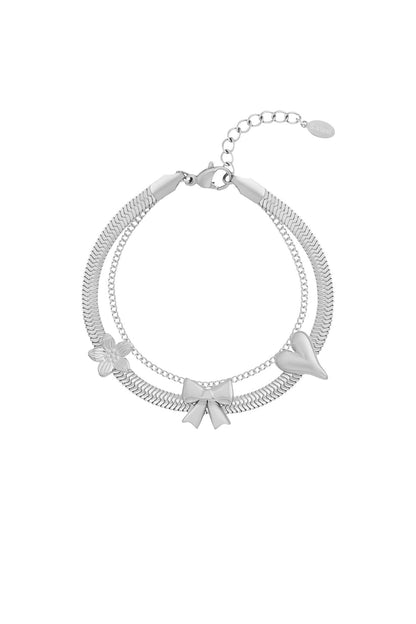 Elegant Bow Knot Charm Bracelet for Women