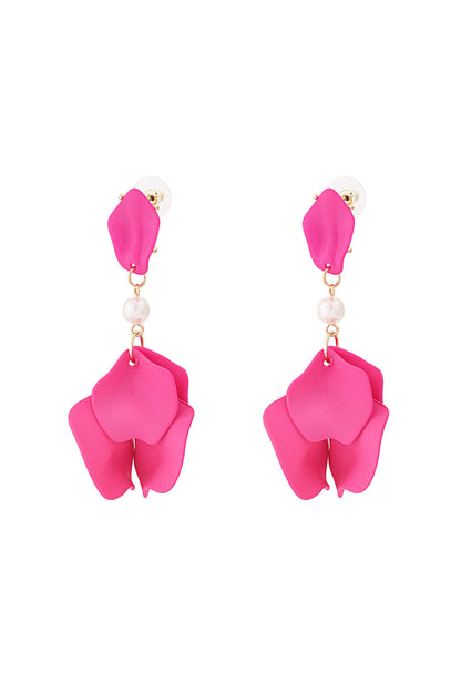 Romantic Floral Drop Earrings for Spring/Summer