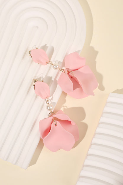 Romantic Floral Drop Earrings for Spring/Summer