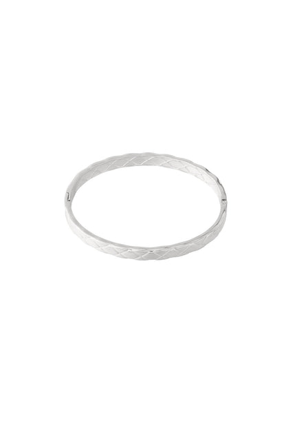Stylish All-Fit Silver & Gold Bangle for Women