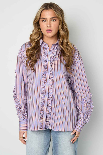 Blouse met ruches