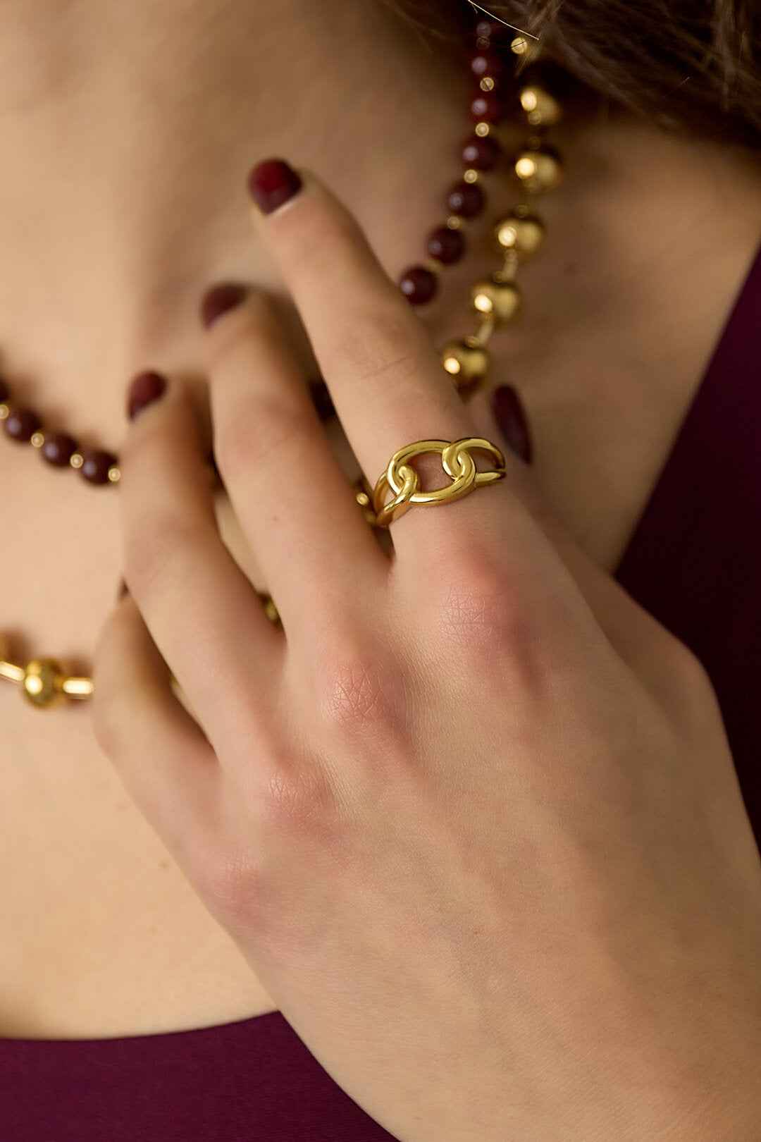 Elegant Minimalist Adjustable Ring - Silver & Gold