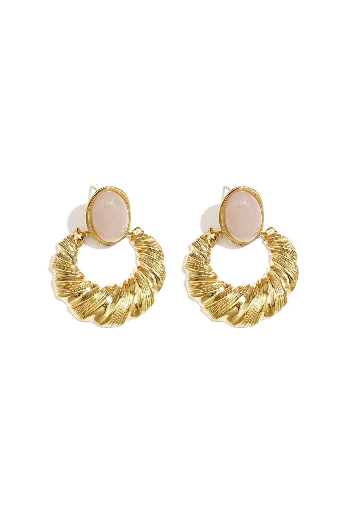 Elegant Irregular Shaped Drop Earrings for Spring/Summer