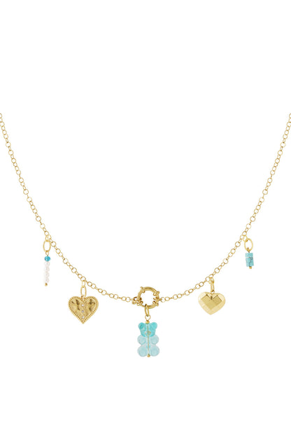 Elegant 14K Gold Plated Heart Necklace