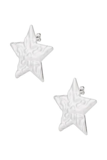 Stylish Star Stainless Steel Stud Earrings for Everyday Wear