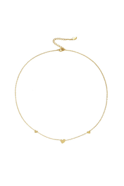 klasssieke ketting met hartjes