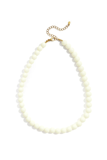 Necklace with medium beads-10mm