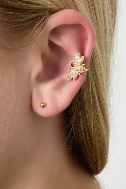 Elegant All-Fit Ear Cuff for Women - Silver & Gold