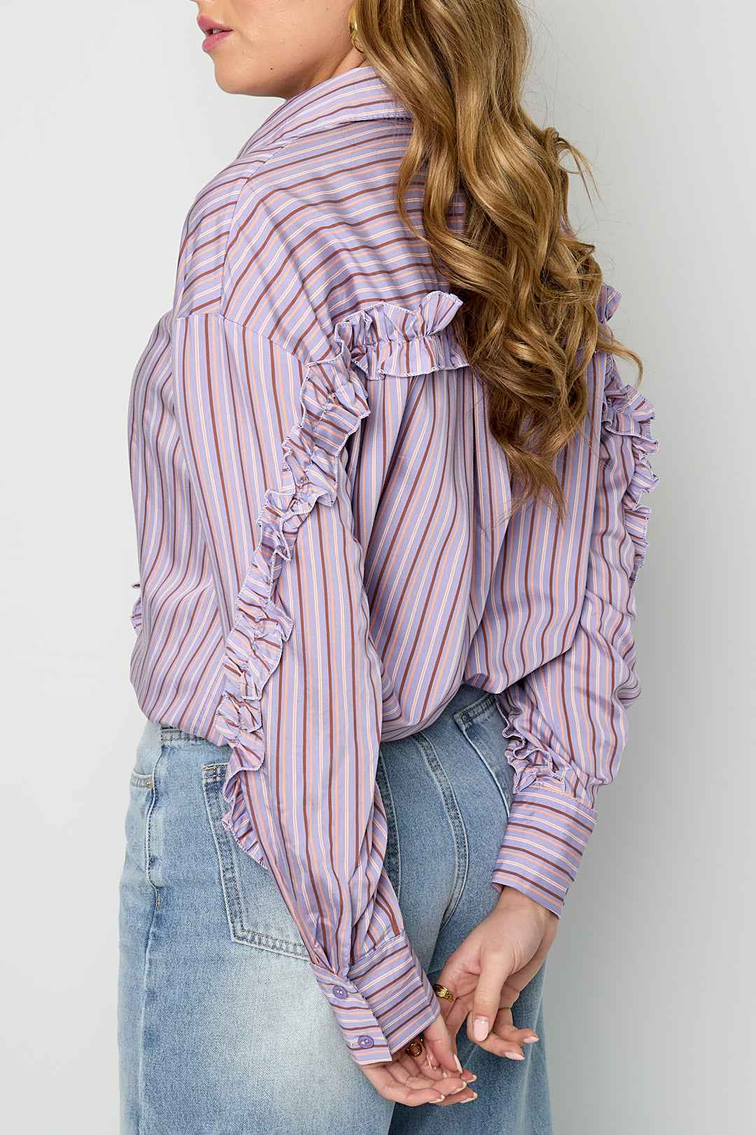 Blouse met ruches