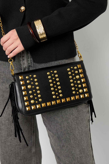 Elegant Wine Red & Black Shoulder Bag for Daily Chic