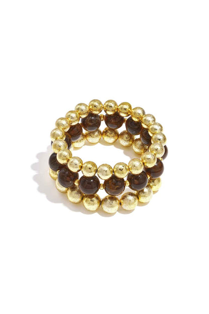 Bracelets set of 3 with beads