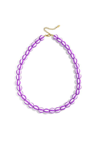 Kralenketting met gestreepte kralen