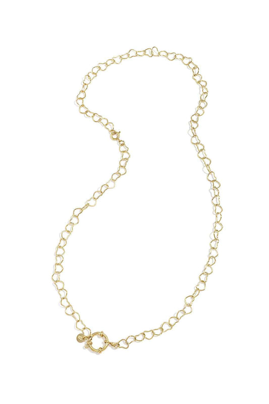 2-in-1 ketting armband met hartvormige schakels