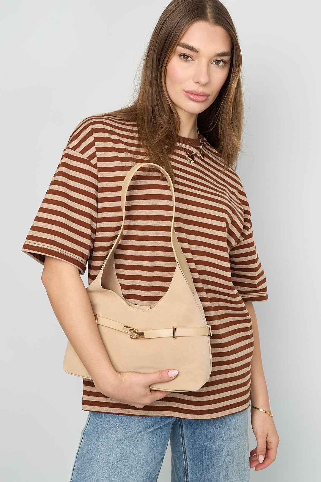 Shoulder Bags Solid Color Casual Suede Daily Accessories