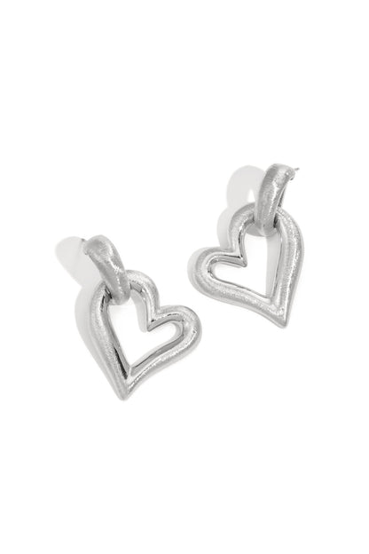 Elegant Heart-Shaped Drop Earrings for Everyday Glamour