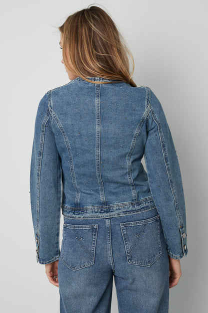 Stylish All-Fit Blue Denim Jacket for Women
