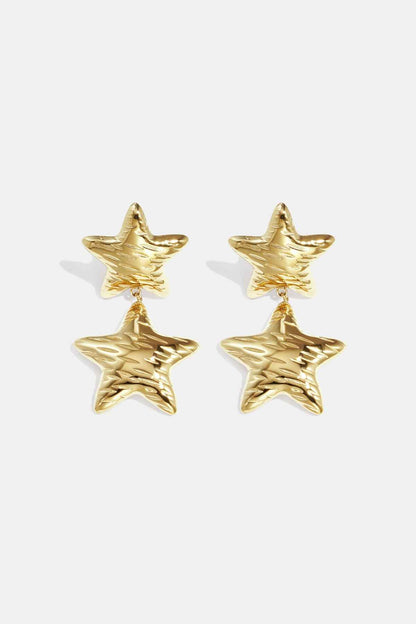 Stainless Steel Drop Earrings Star Casual Daily Simple Series Women's jewelry