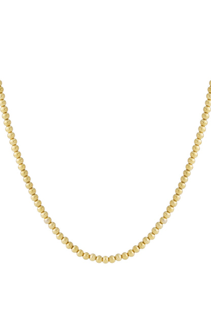Elegant Simple Beaded Necklace for Women - Silver & Gold