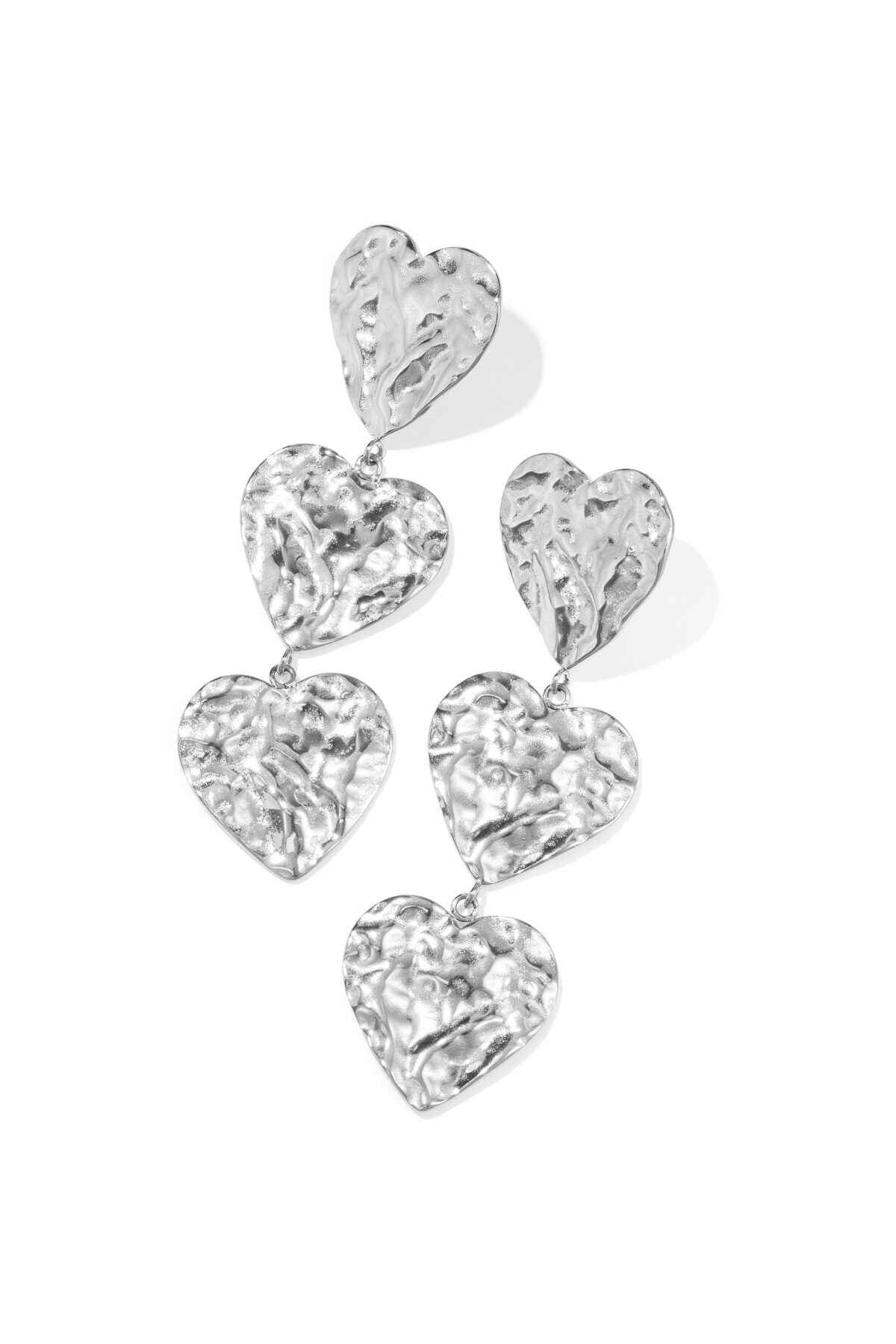 Elegant Heart-Shaped Dangle Earrings for Women