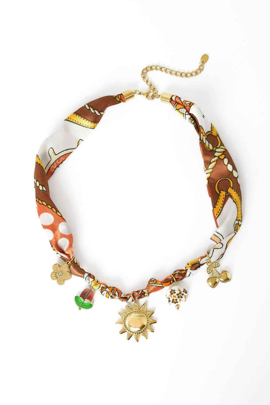 Elegant Brown Braided Necklace for Fall
