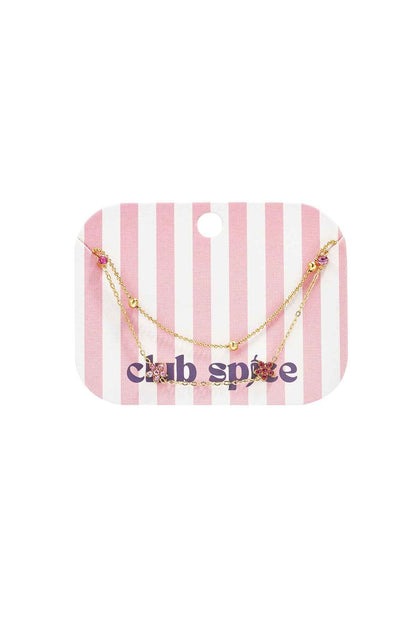 Armband met gekleurde steentjes belegde bloemetjes
