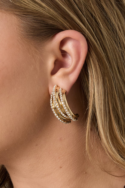 Elegant Irregular Shaped Stud Earrings for Party Wear