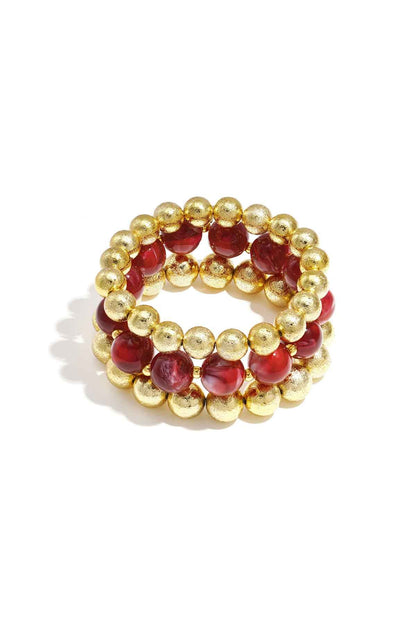 Bracelets set of 3 with beads
