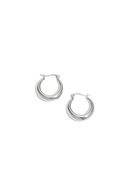 Stylish All-Fit Stainless Steel Hoop Earrings