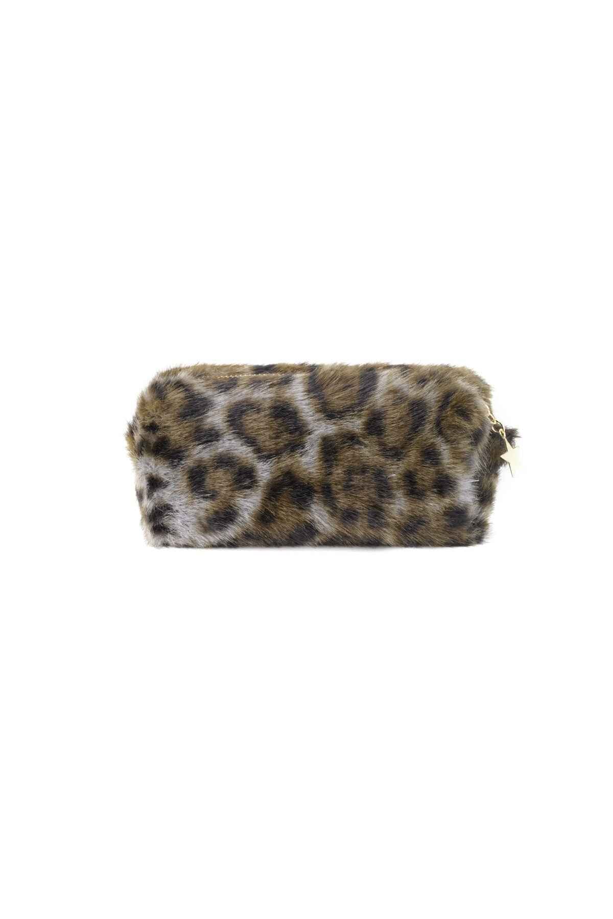 Stylish Leopard Print Makeup Bag for Women