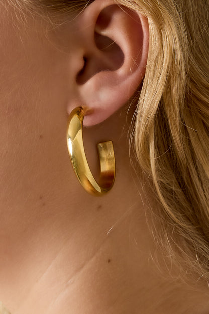 Stylish Stainless Steel Hoop Earrings for Women