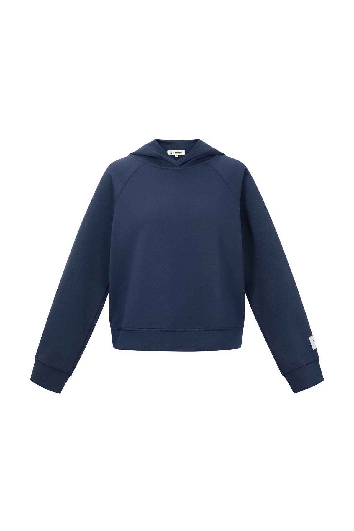 Stylish All-Fit Knitted Hoodie in Navy & Brown