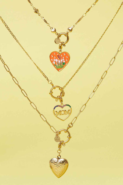 Sieraden bedel hart hanger mom DIY