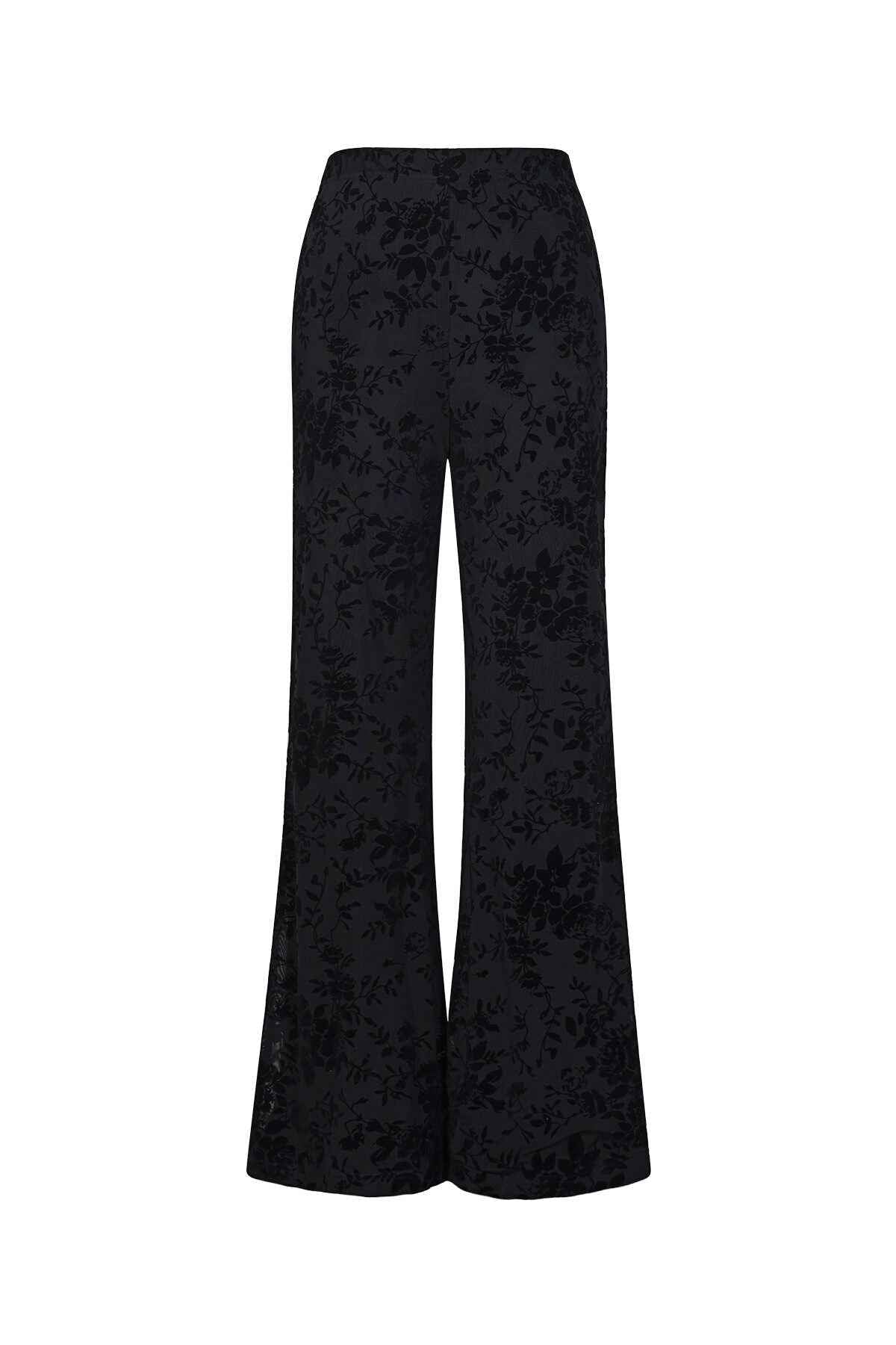 Sexy Floral Flared Pants for Fall Winter
