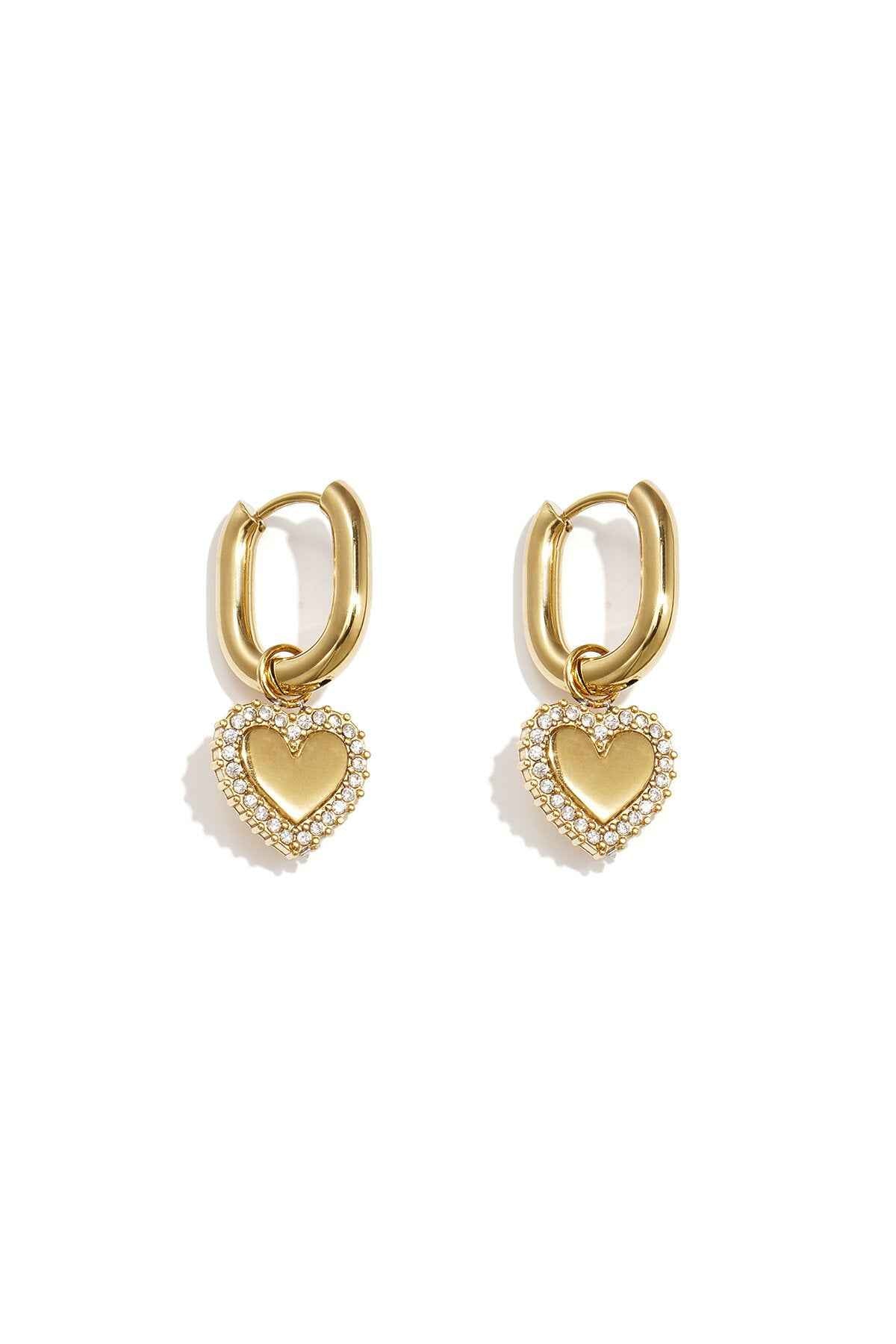 Stylish Heart-Shaped Drop Earrings for Everyday Glam