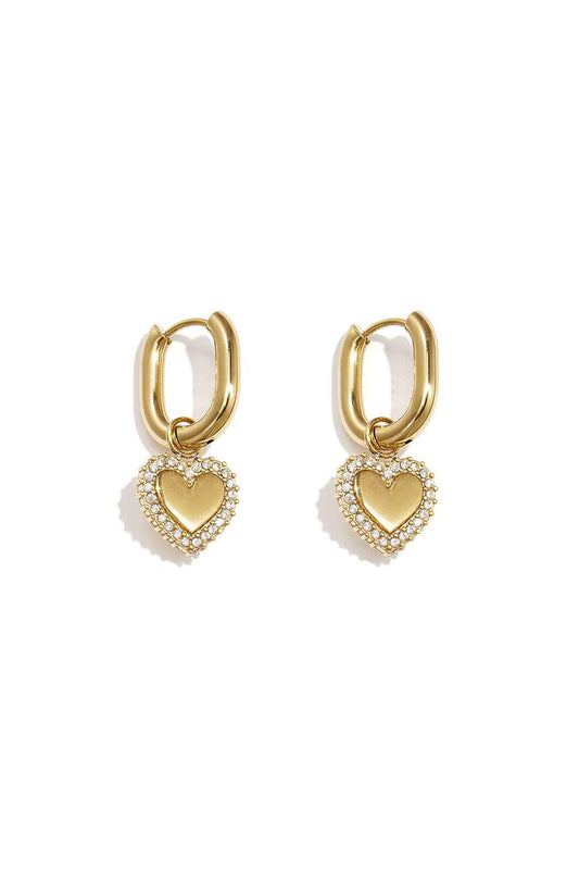 Stylish Heart-Shaped Drop Earrings for Everyday Glam