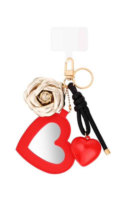 Stylish Red Alloy Bag Charm for Trendsetters